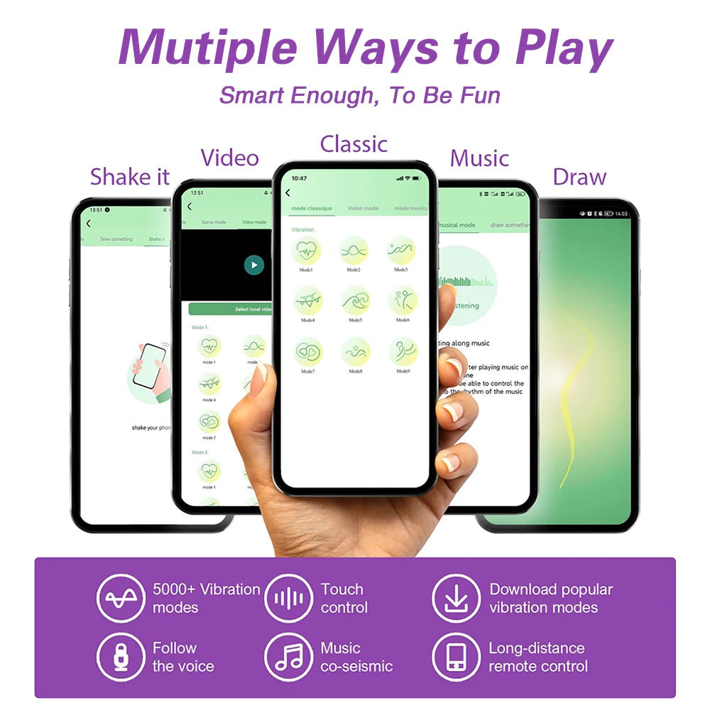 Draagbare clit stimulator App control