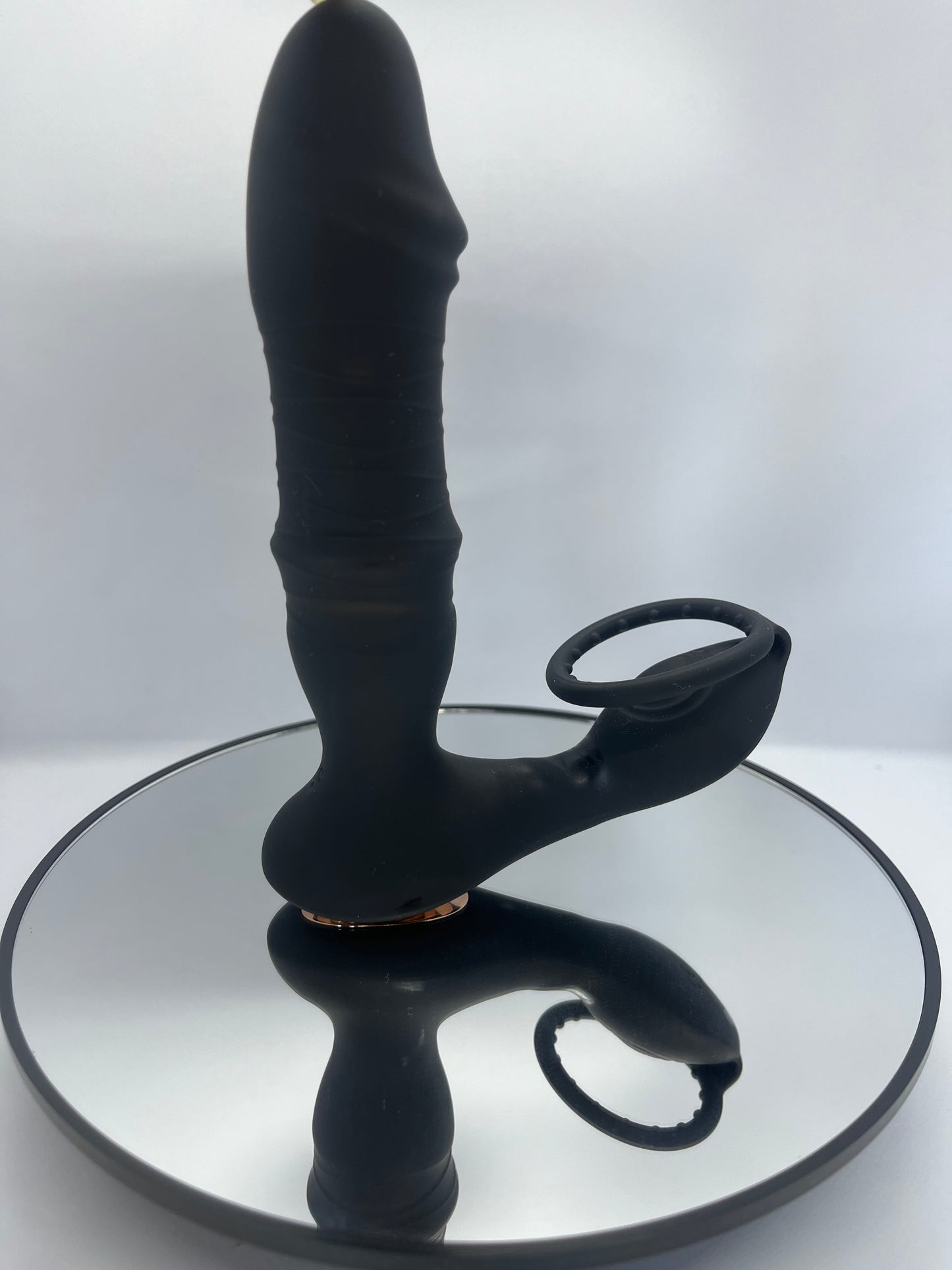 Telescopische butt plug met cock ring