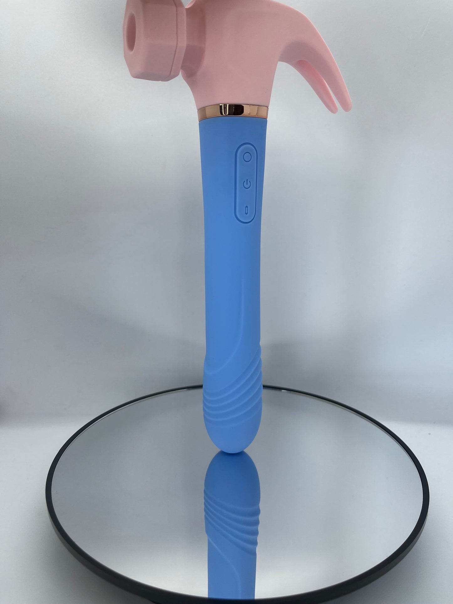 G spot zuigend likkend telescopische hamer vibrator