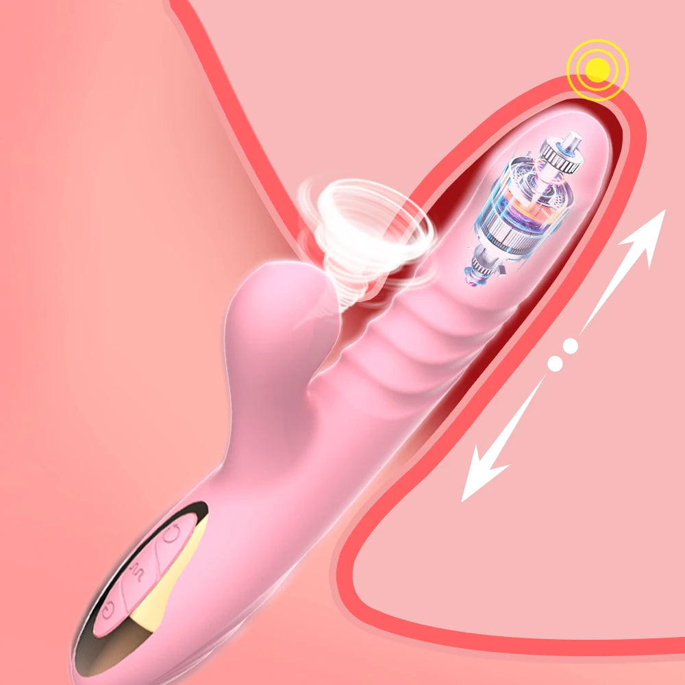 Telescopische Gspot zuigende clit stimulator