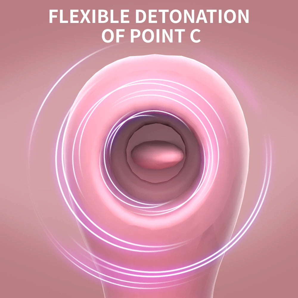 Telescopische Gspot zuigende clit stimulator
