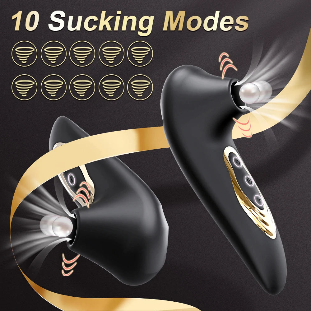 Draagbare clitoris/tepel zuiger/stimulator