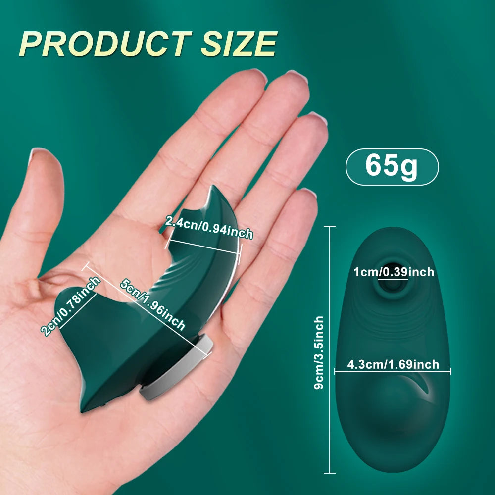 Draagbare zuigende clitoris stimulator met App control
