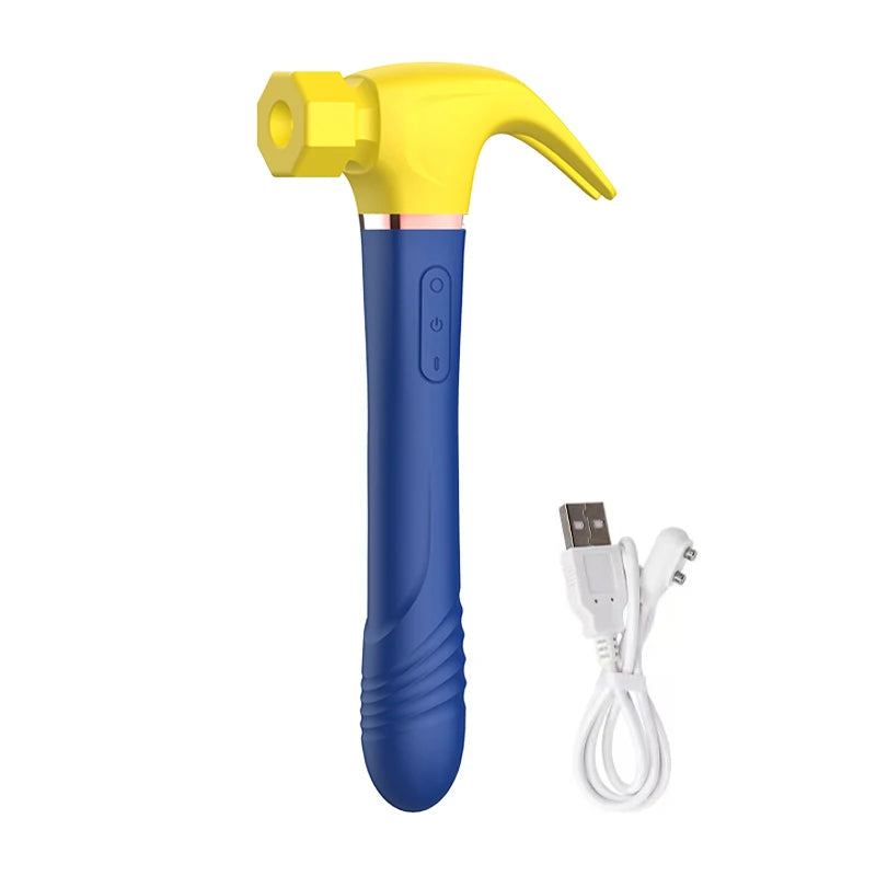 G spot zuigend likkend telescopische hamer vibrator