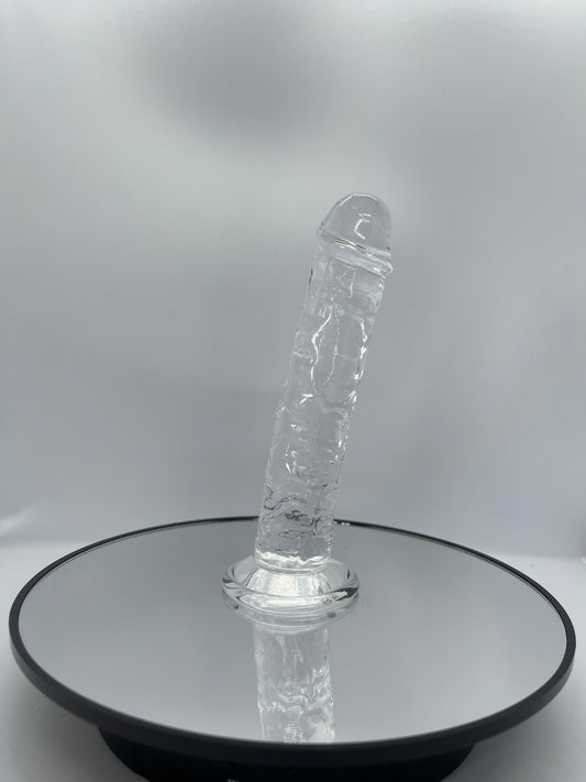 Dildo met zuignap realistisch transparant