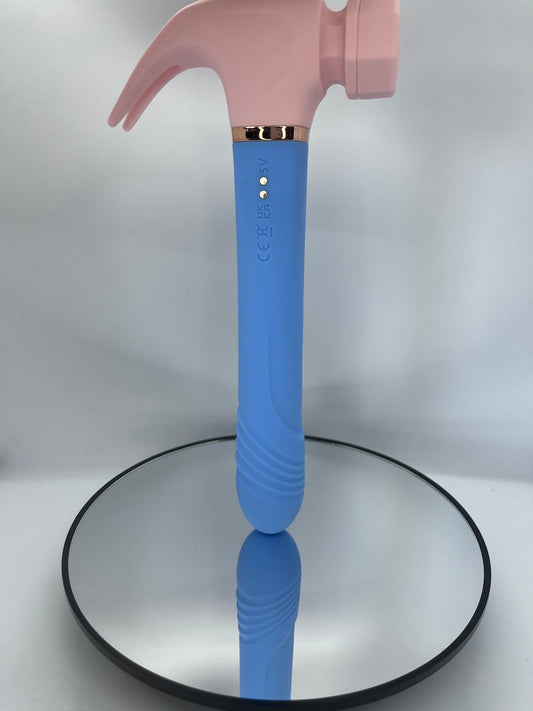 G spot zuigend likkend telescopische hamer vibrator