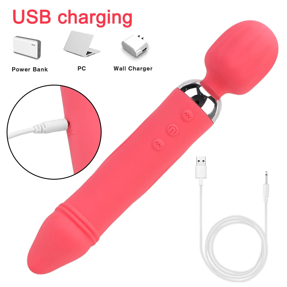 Magic wand dildo