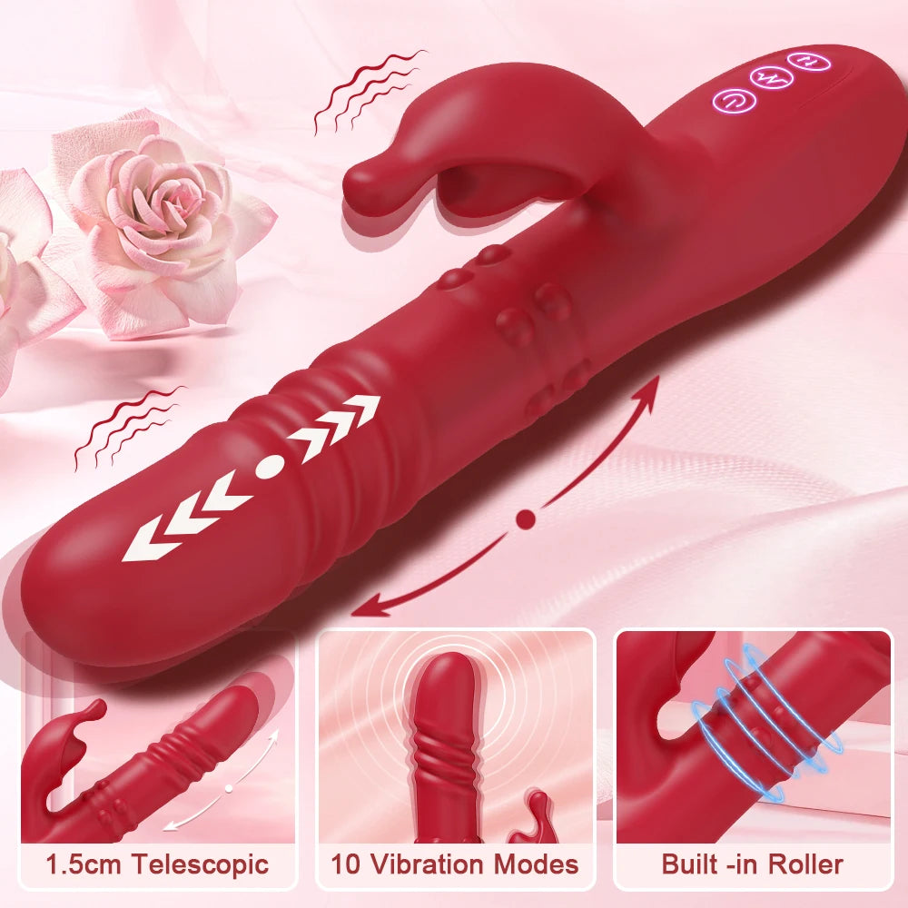 Telescopische konijn vibrator