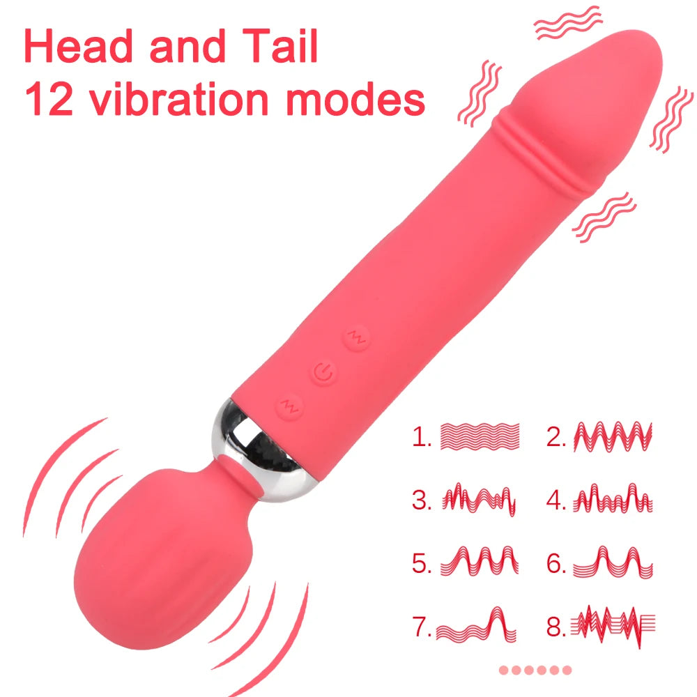 Magic wand dildo