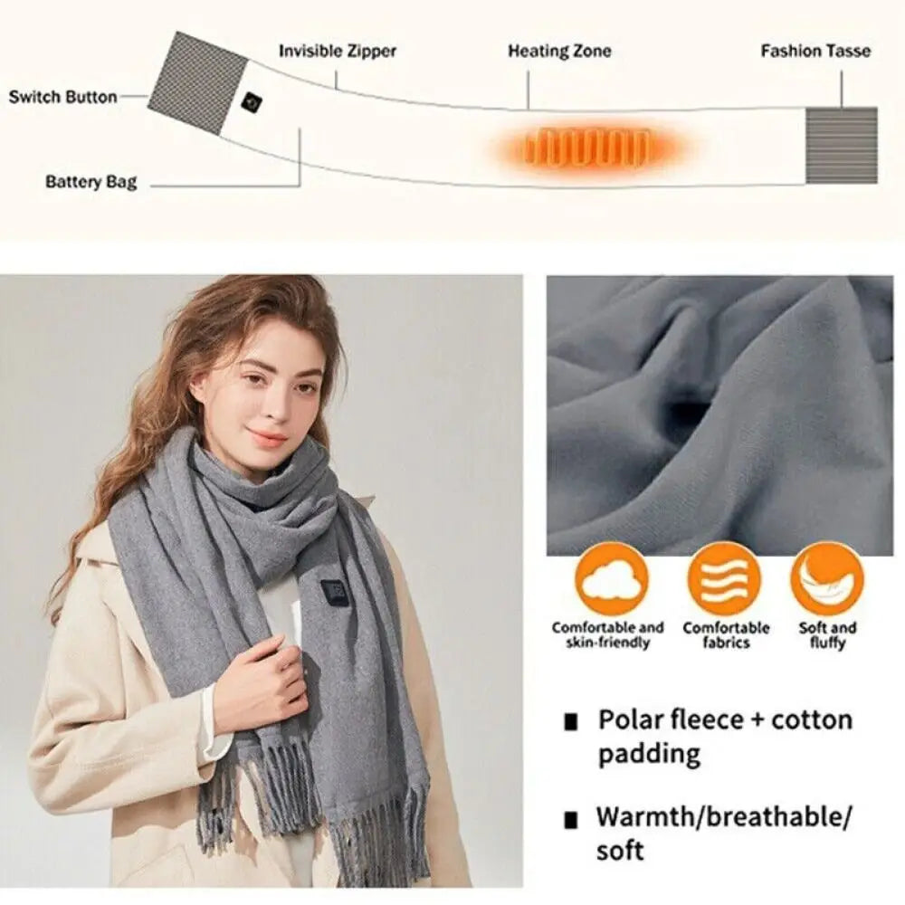 Verwarmde sjaal deluxe